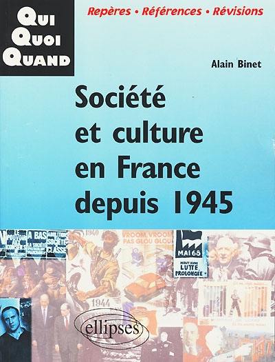 Société et culture en France depuis 1945