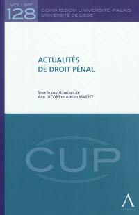 Actualités de droit pénal