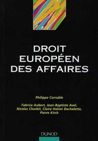 Droit européen des affaires