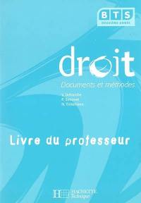 Droit, BTS 2e année : livre du professeur