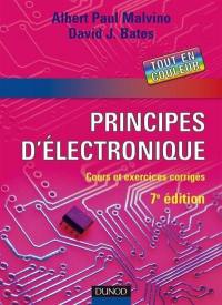 Principes d'électronique : cours et exercices corrigés