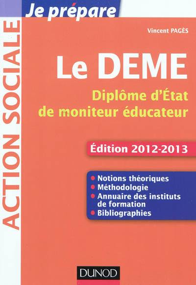 Le DEME : diplôme d'Etat de moniteur éducateur