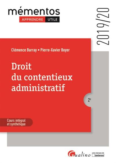 Droit du contentieux administratif : 2019-20