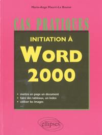 Initiation à Word 2000