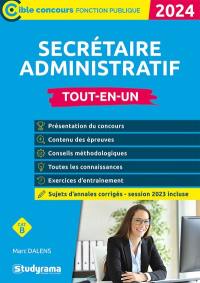 Secrétaire administratif : tout-en-un, cat. B : 2024