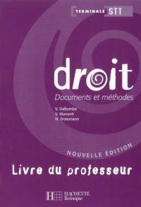 Droit, terminale STT : livre du professeur