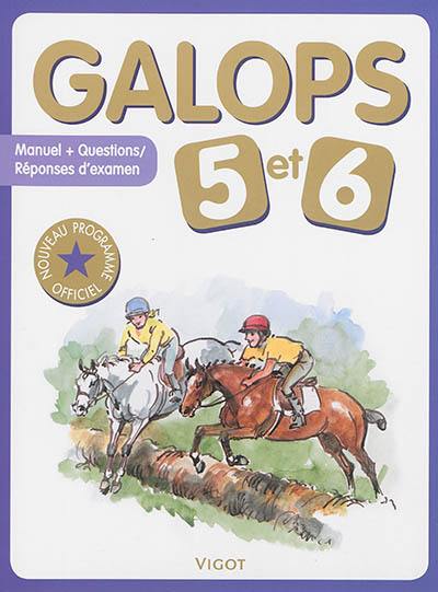 Galops 5 et 6 : manuel + questions-réponses d'examen : nouveau programme officiel