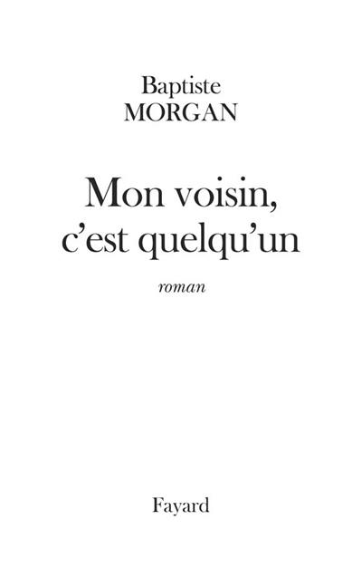 Mon voisin, c'est quelqu'un : nature morte V