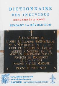 Dictionnaire des individus condamnés à mort pendant la Révolution