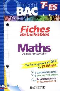 Maths obligatoire et spécialité, terminale ES