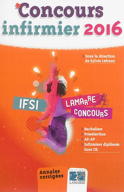 Concours infirmier 2016 : IFSI