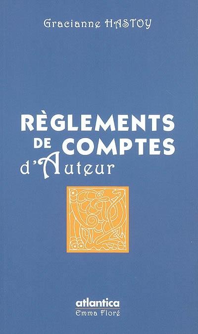 Règlement de comptes d'auteur : (épître)