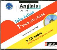 Take action anglais LV1-LV2 : terminales STI2D, STL, STD2A : 5 CD audio, matériel collectif pour la classe