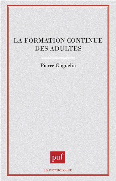 La Formation continue des adultes