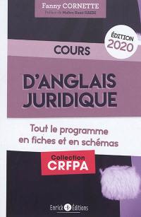 Cours d'anglais juridique : tout le programme en fiches et en schémas