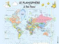 Le planisphère avec le Petit Prince