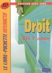 Droit BTS 1re année : 2005-2006