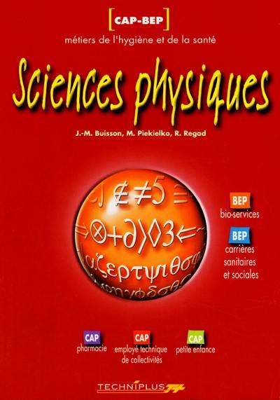 Sciences physiques, CAP-BEP hygiène et métiers de la santé