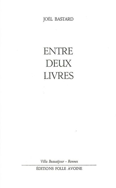 Entre deux livres