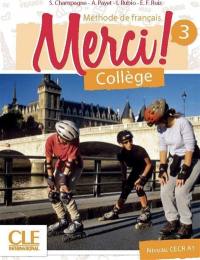 Merci ! méthode de français, collège 3, niveau CECR A2