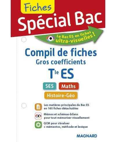 Compil de fiches gros coefficients, terminale ES : SES, maths, histoire géo