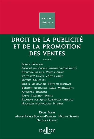 Droit de la publicité et de la promotion des ventes