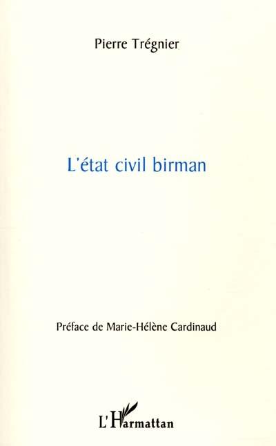 L'état civil birman