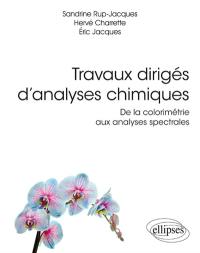 Travaux dirigés d'analyses chimiques : de la colorimétrie aux analyses spectrales