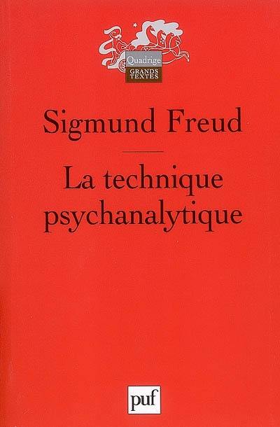 La technique psychanalytique