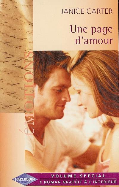 Une page d'amour. La force d'aimer