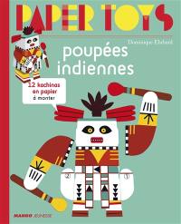 Poupées indiennes : 12 kachinas en papier à monter