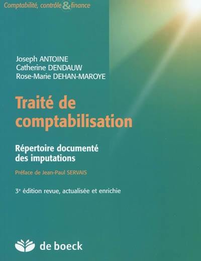 Traité de comptabilisation : répertoire documenté des imputations