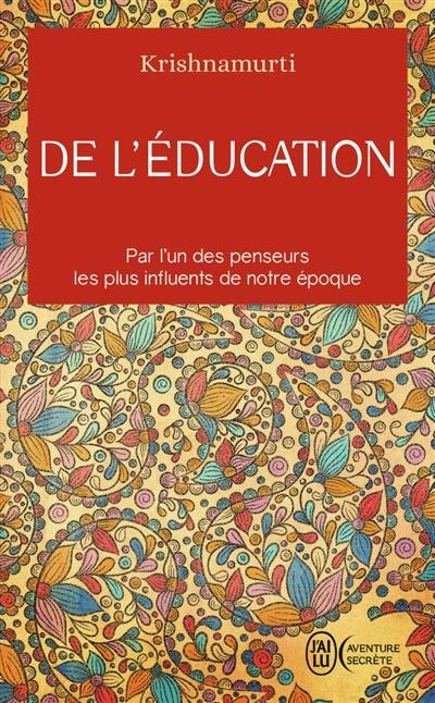 De l'éducation