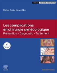 Les complications en chirurgie gynécologique