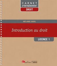 Introduction au droit : licence 1