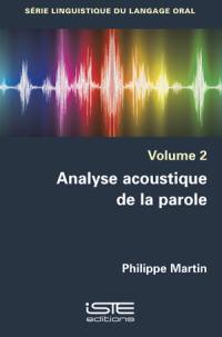 Analyse acoustique de la parole