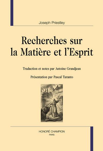 Recherches sur la matière et l'esprit