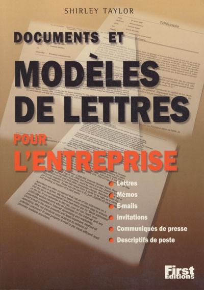 Documents et modèles de lettres pour l'entreprise