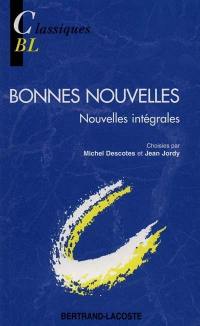 Bonnes nouvelles : nouvelles intégrales