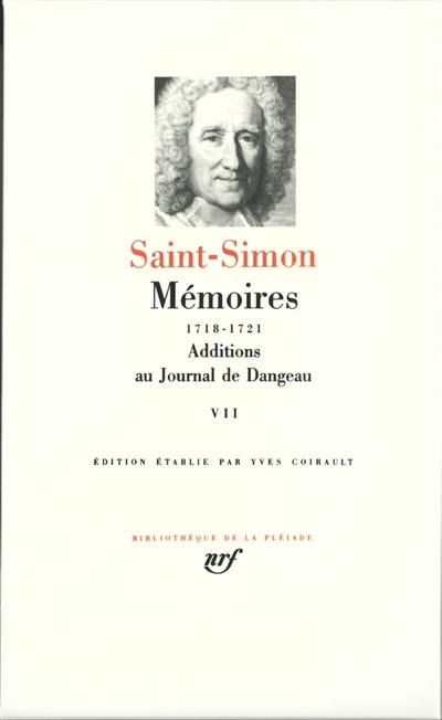 Mémoires. Vol. 7. 1718-1721