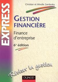 Gestion financière : finance d'entreprise