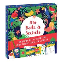 Ma boîte à secrets : jungle : un super kit de papeterie pour écrire tous tes secrets !