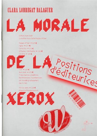 La morale de la Xerox : missel : éléments de contexte pour une conversation sur l'éthique du piratage, de l'appropriation culturelle et des flux de consentement et d'autorisation