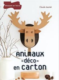 Animaux déco en carton