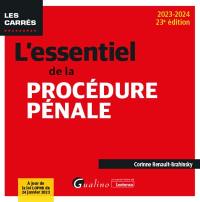 L'essentiel de la procédure pénale : 2023-2024