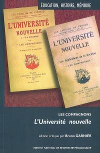 Les Compagnons, L'université nouvelle