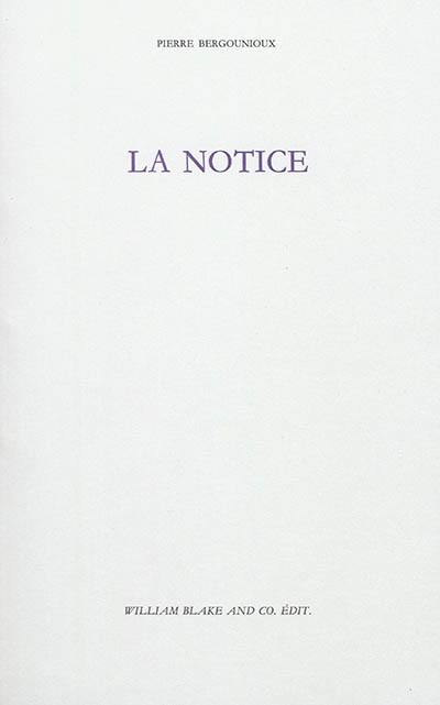 La notice