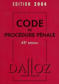 Code de procédure pénale 2004