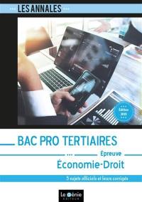 Bac pro tertiaires, économie-droit : 5 sujets officiels et leurs corrigés