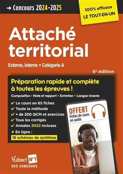 Attaché territorial : externe, interne, catégorie A : concours 2024-2025